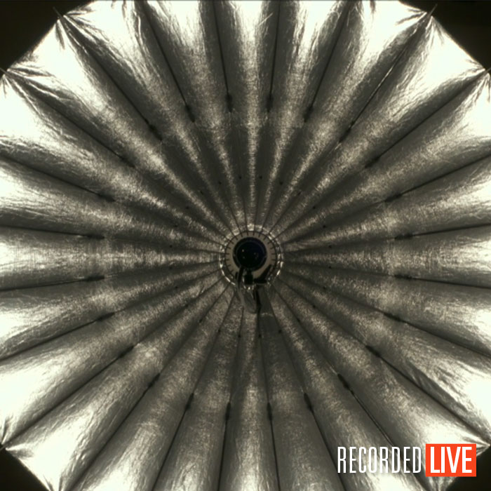 Inside of a parabolic reflector